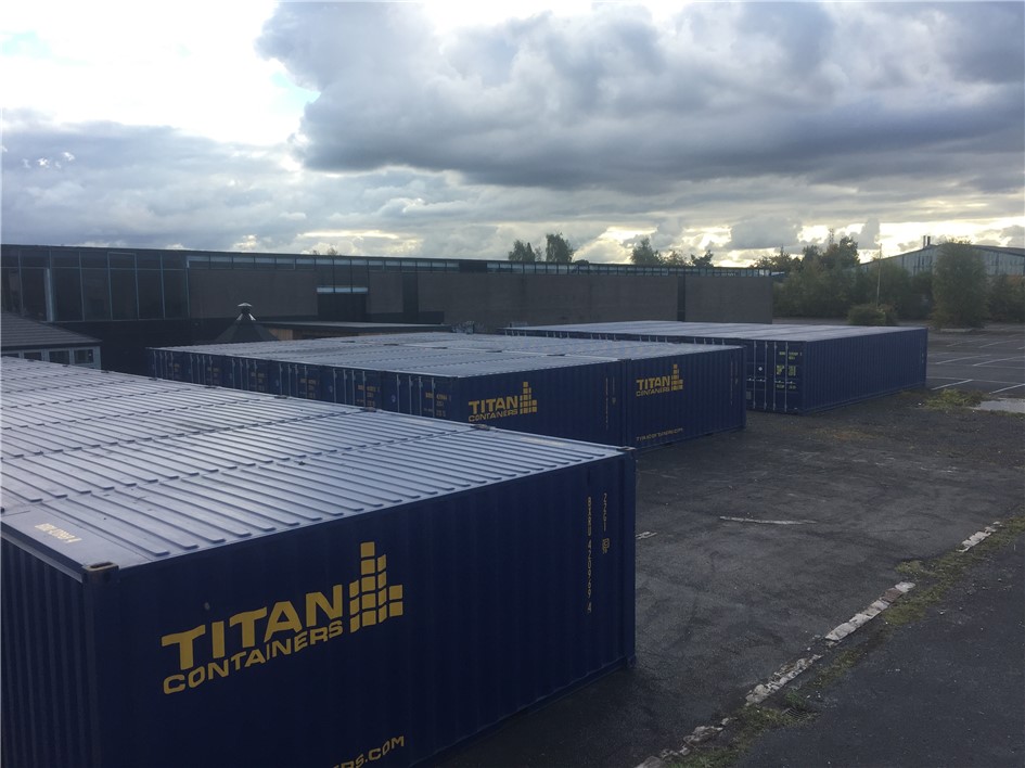 blue storage containers top