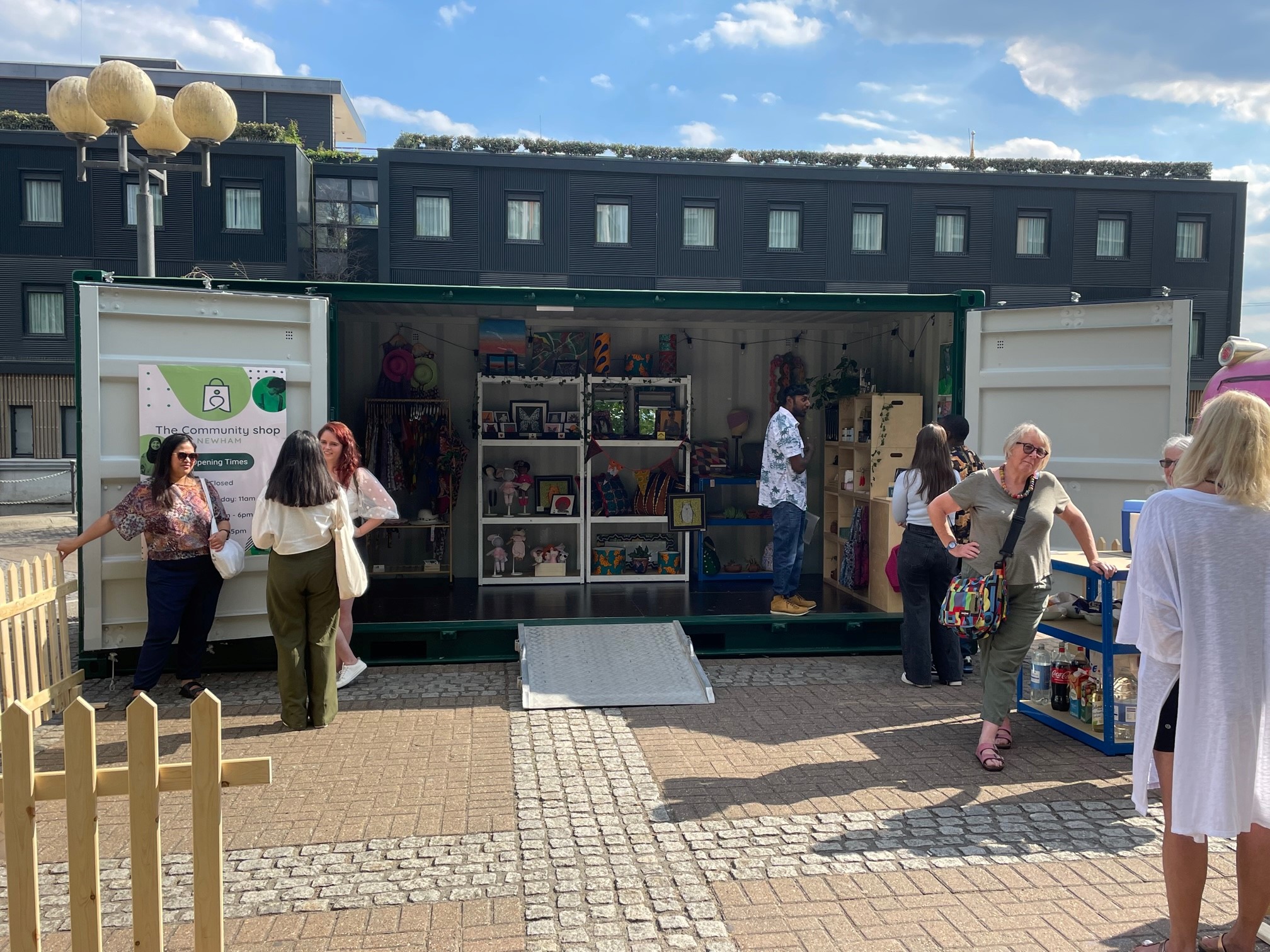 Working with the community  sidedoor container