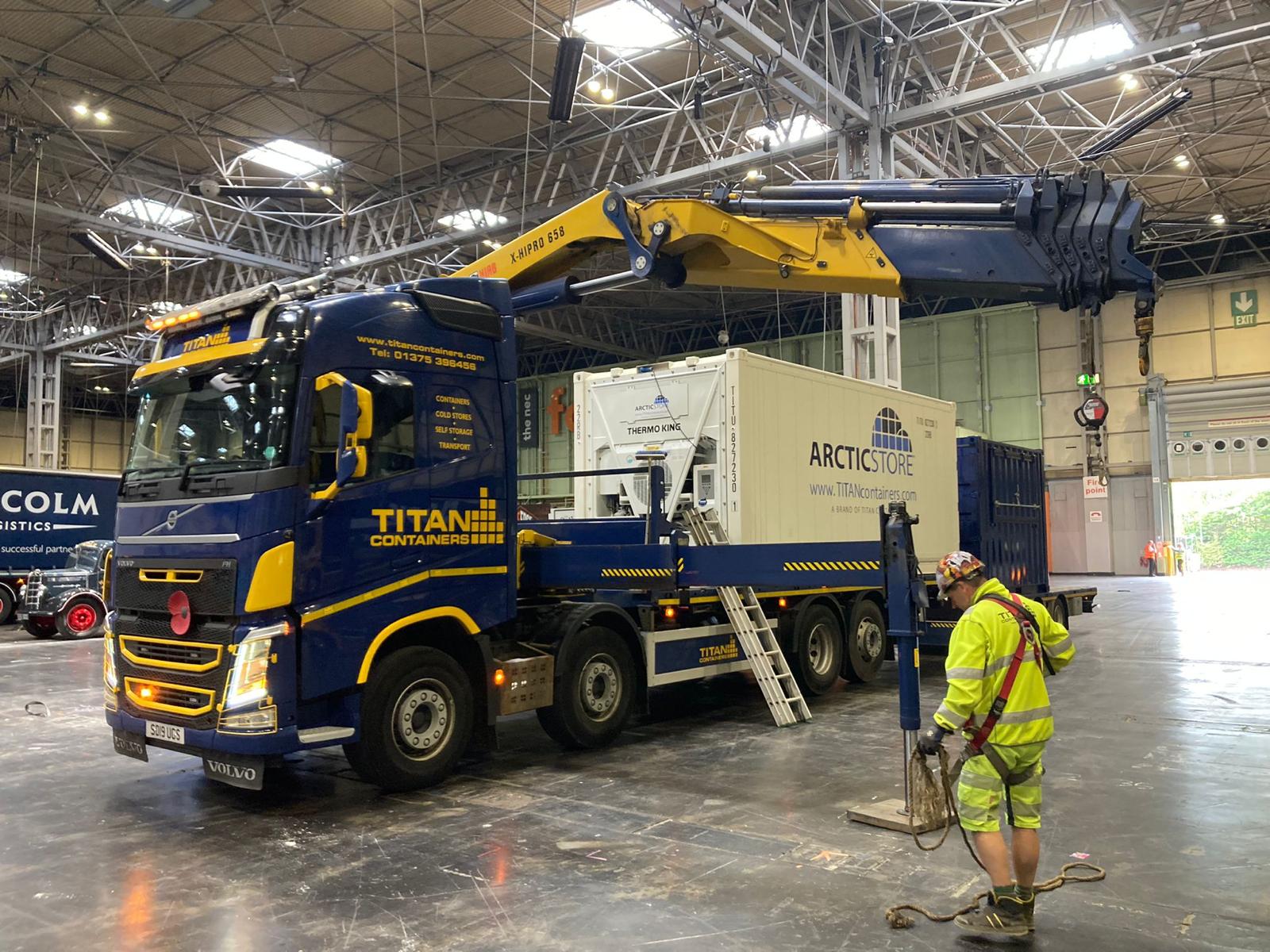 Multimodal 2022 exhibition aArctic Store model Truck Inside Lift