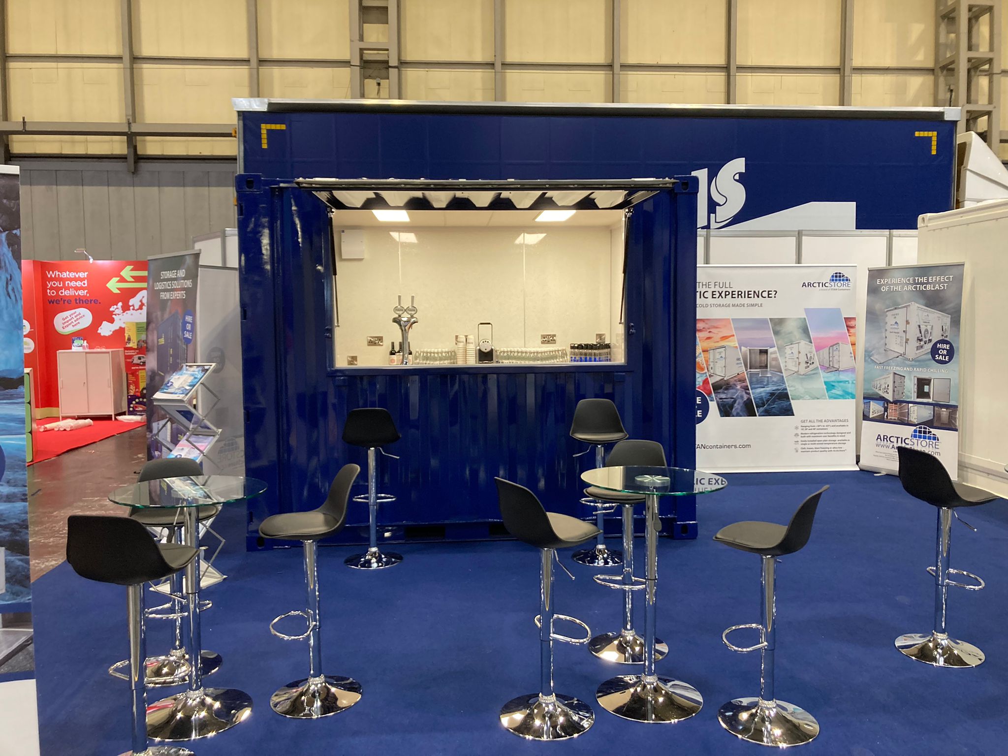 Multimodal 2022 exhibition stand ArcticStore TITAN Containers bespoke model