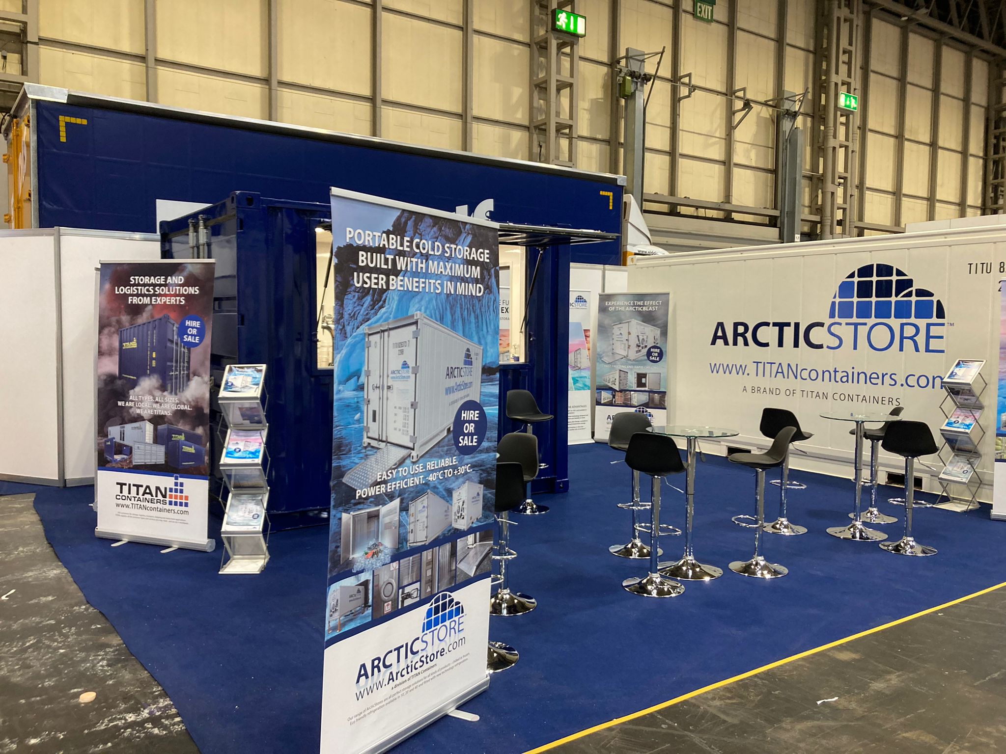 Multimodal 2022 exhibition stand ArcticStore TITAN Containers